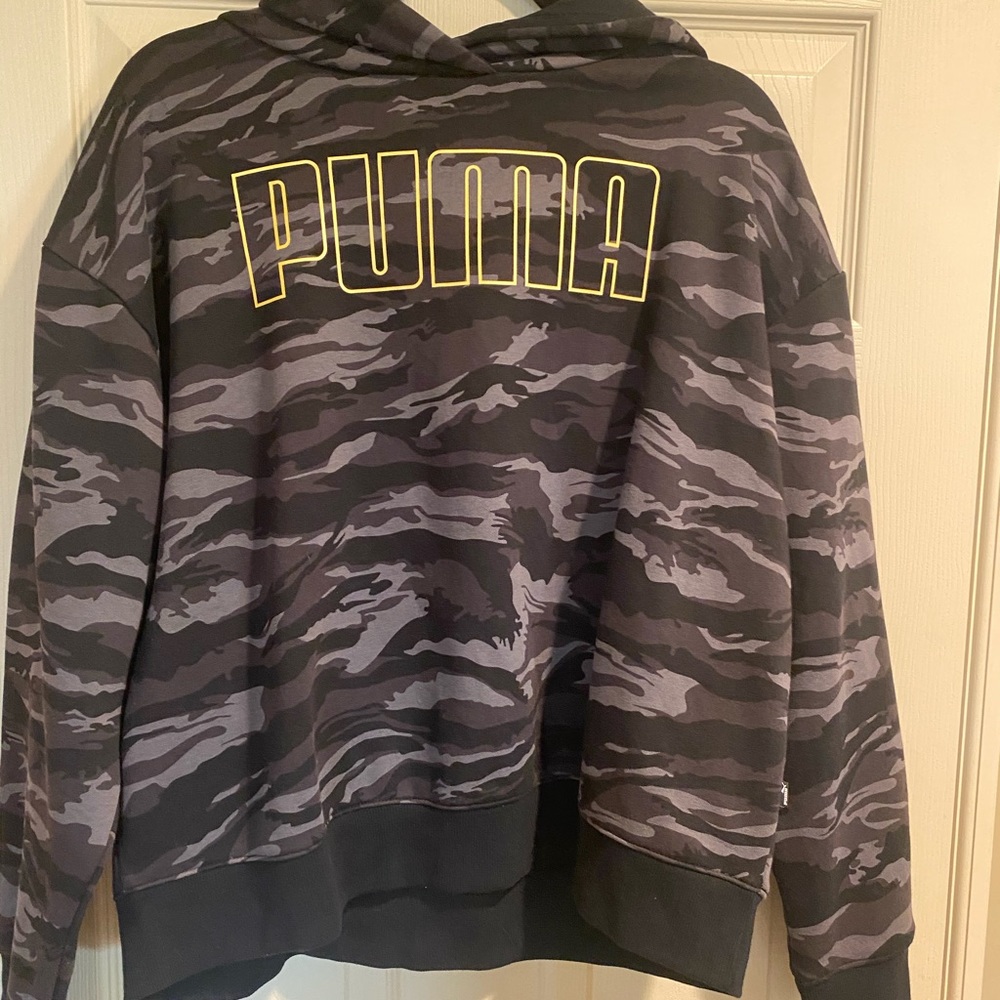 Black and Grey Camo Puma Hoodie